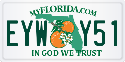 FL license plate EYWY51