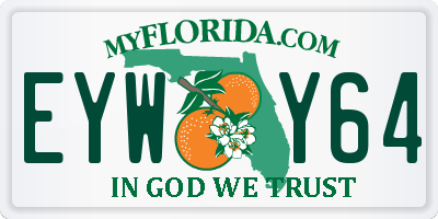 FL license plate EYWY64