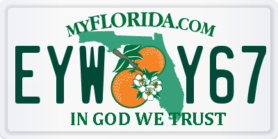 FL license plate EYWY67