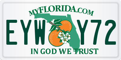 FL license plate EYWY72