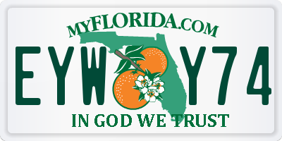 FL license plate EYWY74