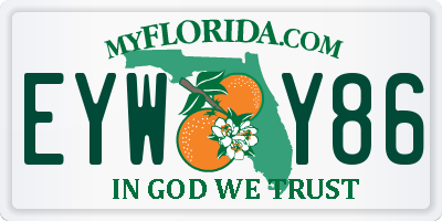 FL license plate EYWY86