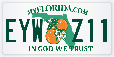 FL license plate EYWZ11