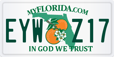 FL license plate EYWZ17