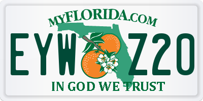 FL license plate EYWZ20