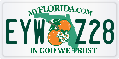 FL license plate EYWZ28