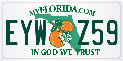 FL license plate EYWZ59