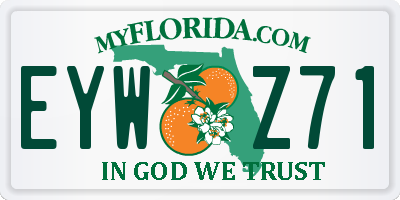 FL license plate EYWZ71