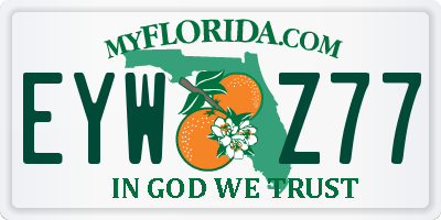 FL license plate EYWZ77