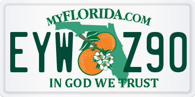 FL license plate EYWZ90