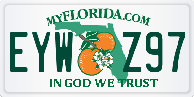 FL license plate EYWZ97