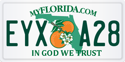 FL license plate EYXA28