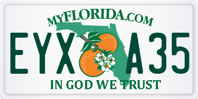 FL license plate EYXA35
