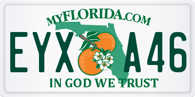 FL license plate EYXA46