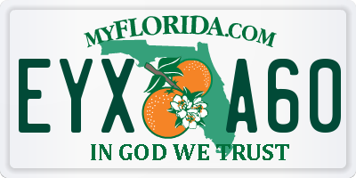 FL license plate EYXA60