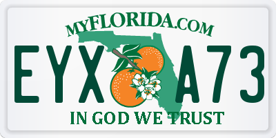 FL license plate EYXA73