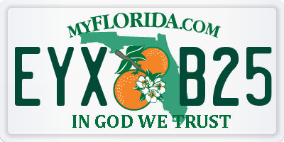 FL license plate EYXB25