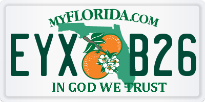 FL license plate EYXB26