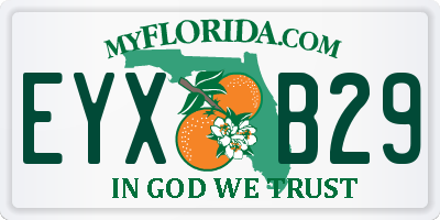 FL license plate EYXB29