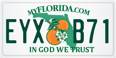 FL license plate EYXB71
