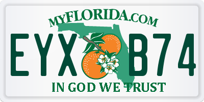 FL license plate EYXB74