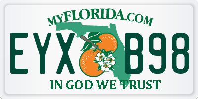FL license plate EYXB98
