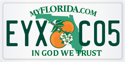 FL license plate EYXC05