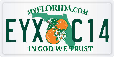 FL license plate EYXC14