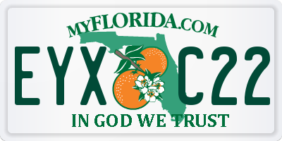 FL license plate EYXC22