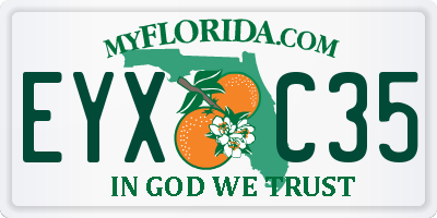 FL license plate EYXC35