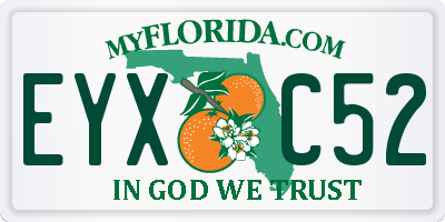 FL license plate EYXC52