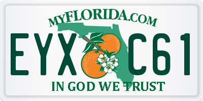 FL license plate EYXC61