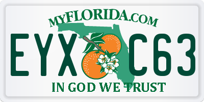 FL license plate EYXC63