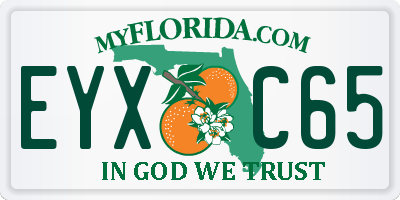 FL license plate EYXC65
