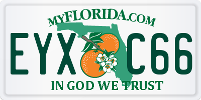FL license plate EYXC66