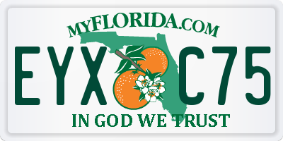 FL license plate EYXC75