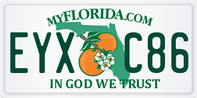 FL license plate EYXC86