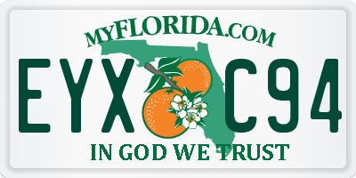 FL license plate EYXC94