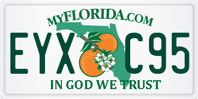 FL license plate EYXC95