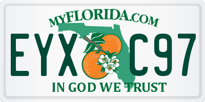 FL license plate EYXC97
