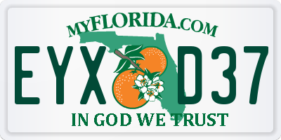 FL license plate EYXD37