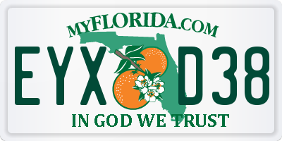 FL license plate EYXD38