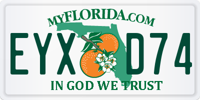 FL license plate EYXD74