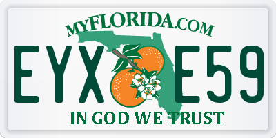 FL license plate EYXE59
