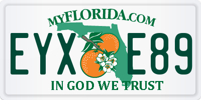 FL license plate EYXE89
