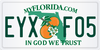 FL license plate EYXF05