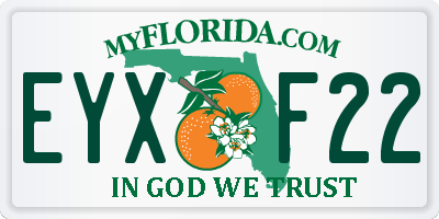 FL license plate EYXF22
