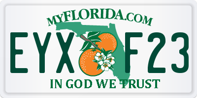 FL license plate EYXF23