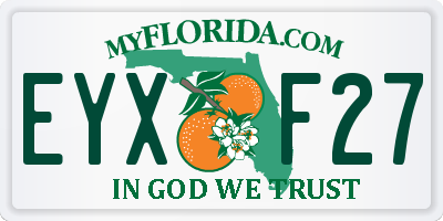 FL license plate EYXF27