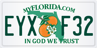 FL license plate EYXF32